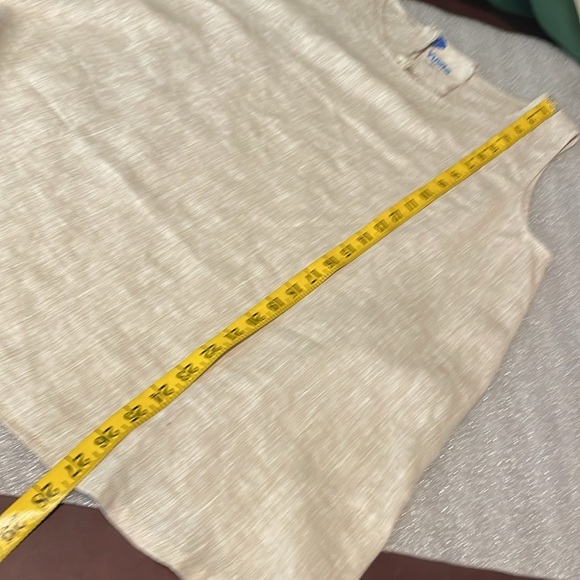 Yuvita Linen Tank Top Natural Tan Scoop Neck Sleeveless Casual Lagenlook M - Picture 6 of 7